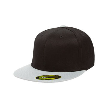 Flexfit 210T® Fitted 2-Tone Cap (Black/Grey)