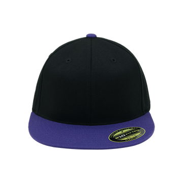 Flexfit 210T® Fitted 2-Tone Cap (Black/Purple)