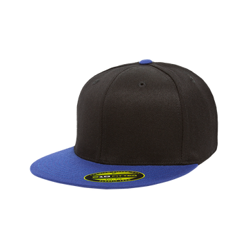 Flexfit 210T® Fitted 2-Tone Cap (Black/Royal)