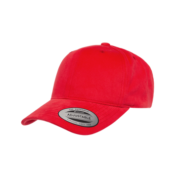 YP Classics® Brushed Cotton Twill Mid Profile Cap 6363V (Red)