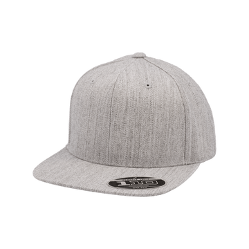 Flexfit 110F ONE TEN Snapback Cap (Heather Grey)