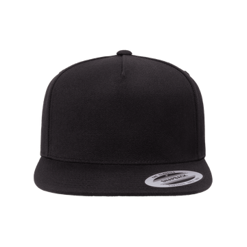 YP Classics® Premium 5-Panel Snapback Cap 5089M (Black)