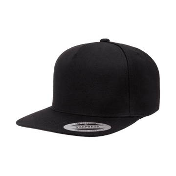 YP Classics® Premium 5-Panel Snapback Cap 5089M (Black)