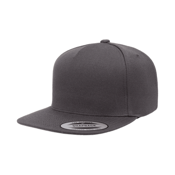 YP Classics® Premium 5-Panel Snapback Cap 5089M (Dark Grey)