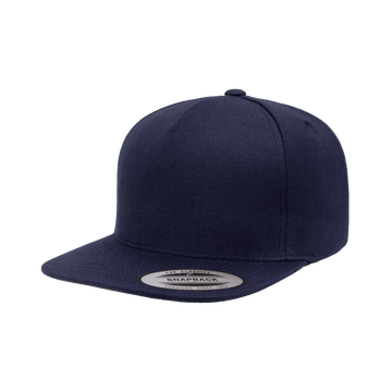 YP Classics® Premium 5-Panel Snapback Cap 5089M (Navy)