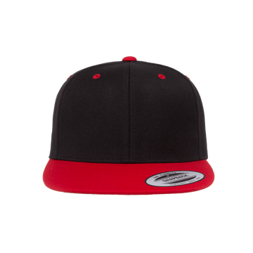 YP Classics® Premium Snapback Cap - 2 Tone 6089MT (Black/Red)