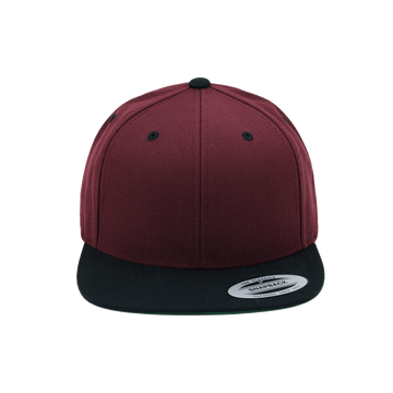 YP Classics® Premium Snapback Cap - 2 Tone 6089MT (Maroon/Black)