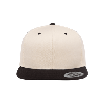 YP Classics® Premium Snapback Cap - 2 Tone 6089MT (Natural/Black)