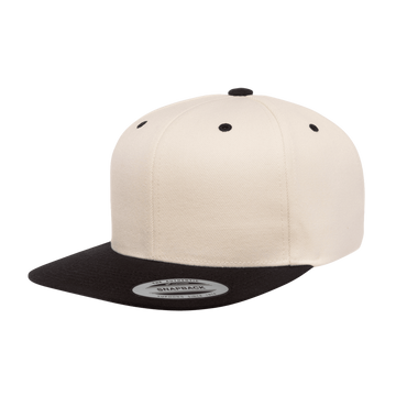 YP Classics® Premium Snapback Cap - 2 Tone 6089MT (Natural/Black)