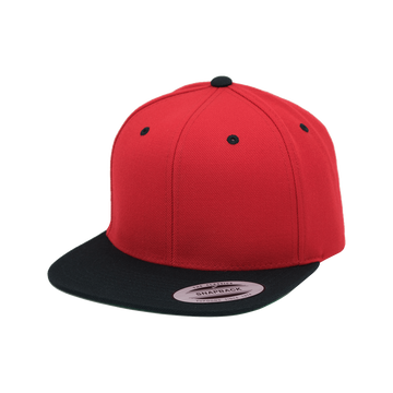 YP Classics® Premium Snapback Cap - 2 Tone 6089MT (Red/Black)