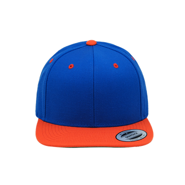 YP Classics® Premium Snapback Cap - 2 Tone 6089MT (Royal/Orange)