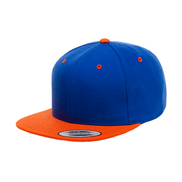 YP Classics® Premium Snapback Cap - 2 Tone 6089MT (Royal/Orange)