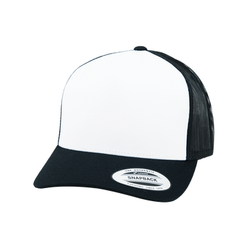 YP Classics® Trucker Cap 6005FWB (Black/White/Black)