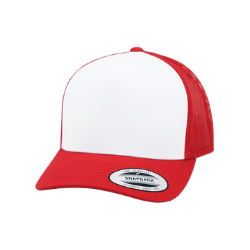 YP Classics® Trucker Cap 6005FWB (Red/White/Red)